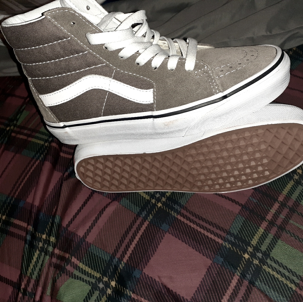 Grey Sk8 Hi Vans Size 3.5